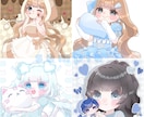 かわいいデフォルメ（SD）イラスト描きます 明るい色使いでさらに可愛さプラス！ラフ画修正無制限で安心 イメージ10