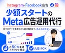 少額予算からMeta広告で売上を伸ばします 月50万未満のアカウント限定！初期画像3枚付きで丸投げOK イメージ1
