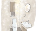 トイレの手描きパースとプレゼン資料を作成します リノベ計画中の施主様、プレゼン資料が必要な工務店様へ イメージ4