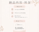 女性向けInstagram画像を3枚作ります 淡色・上品・やさしい雰囲気に整えます イメージ7