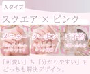 予約に直結★ネイルサロン用リッチメニューを作ります 【ピンク系】のテーマカラーを使用します。 イメージ2