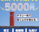 修正無制限！ポスティングチラシ制作します 初めてデザインを依頼される方もご安心してお任せ下さい！ イメージ1