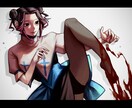 強くて美しい女の子描きます ダークや不穏な雰囲気のイラストが得意です！ イメージ6