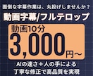 伝わる動画字幕・フルテロップ対応します 面倒なテロップ作業は丸投げOK！ちょっとした編集も☆Vrew イメージ1