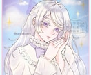 印象に残る儚げなアイコン･1枚絵お描きします 繊細で雰囲気のあるイラスト承ります！ イメージ3