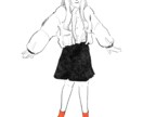 あなたのお気に入りコーデ描きます 似顔絵とは一味違う、なりたいを叶えるファッションスケッチ。 イメージ6