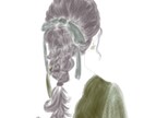 シンプルな線画を描きます お写真を元に特別な日、普段の何気ない格好のあなたを描きます イメージ2
