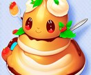 お菓子をキャラクター化したイラストを描きます 最低価格、格安、早い、イメージ図やキャッチコピーなどに最適 イメージ1