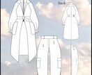 製品図(ハンガーイラスト、絵型)作成します 生産管理の仕事をしています、製品図お任せください イメージ2