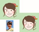 似顔絵アイコン2点セット描きます ゆるくてシンプルなタッチ♪SNS、ブログ、プレゼントに♡ イメージ1