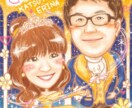 先着5組様まで2名様4000円★結婚式の似顔絵ます 賑やかでポップな似顔絵でハッピーな新婚生活を彩ります♪ イメージ9