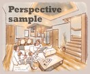 いい感じの手描き内観パース作成します CGとは違う！無機質なプレゼン資料も存在感UPの大効果‼ イメージ4