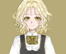 バストアップの正面向きアイコン描きます 二次創作夢主アイコンやオリキャライメージ画などに‪‪ イメージ4