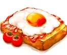 メニューにも！美味しい食べ物のイラスト描きます 写真とはまたひと味違うテイストでオリジナリティ溢れる作品に♪ イメージ3