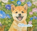 オーダーで動物の水彩似顔絵原画◎制作します 世界に一点の作品　特殊ブラシ使用の水彩画　インテリアにも。 イメージ5