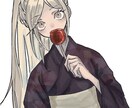 手書き風の透明感ある人物イラストを描きます 線の細い・華奢な人物が得意です！商業利用可 イメージ2