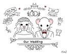 どのシーンでも使えるシンプルなイラストを提供します かわいい、きれい、お客様に合わせた唯一無二の線画イラストです イメージ3