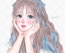アナログ風×厚塗りの愛らしい女の子イラスト描きます SNSアイコンやオリジナルの一枚絵、プレゼントにおすすめ୨୧ イメージ1