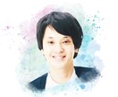 写真をリアルで優しい水彩画風アイコンに加工します 水彩画似顔絵風アイコン♡プレゼントやおうちに飾る1枚にも♡ イメージ4