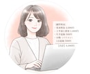 ビジネス◎おしゃれで清潔感のあるイラスト描きます 大人かわいいアイコンで信頼度UP！インスタ・ココナラ用に イメージ3