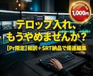 Pr限定！時短和訳☆字幕ファイルを即納します 10日で1.2万再生の実績！テロップ入れ作業をゼロに。 イメージ3