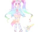 イラスト制作＆高クオリティでキャラデザします アニメ絵で幅広く一般受けする絵柄！女、男、人外、マスコット イメージ2