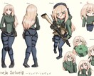 ミリタリーイラスト、メカニックデザイン創ります オリキャラの軍装化、架空兵器のイラストなど イメージ2