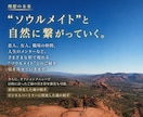 ソウルメイトとの運命の「出会い」を引き寄せます あなたの魂が前世から繋がる「特別な存在」と今世で出会う為に。 イメージ5