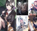 バストアップイラスト描きます SNSのアイコンに、サムネイルに、壁紙に！ イメージ1