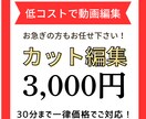 カット・ジェットカット特化で動画編集お受けします ご要望にお応えしスムーズなやり取りを心がけております。 イメージ1