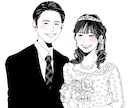 お写真から繊細なイラストをお作りします 白黒+ワンポイントカラーでカッコ可愛いシンプルイラスト♡ イメージ6