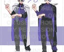 表情差分たっぷり!TRPG立ち絵制作します 表情差分は基本20種!衣裳のご提案も♪ イメージ2