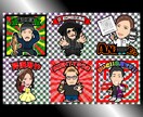 ビックリマンシール風ホログラムシール作ります 多数のプロ野球関係者にも頼まれる似顔絵師です イメージ7