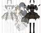 衣装デザインを描きます キャラクター/アイドル/舞台/コンセプトカフェなど イメージ6