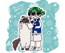 やや等身高めSDイラスト作成いたします 写真に添えてもかわいい！を目指しています イメージ2
