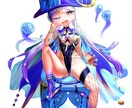 キャラクターの立ち絵、一枚絵を作成します 邪悪なキャラデザやモンスター娘が得意ですモンスターも可能です イメージ6