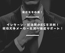 ２７年卒応援！インターンのＥＳ添削します 採用担当経験あり！現役大手メーカー社員が徹底サポート！ イメージ1