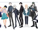 キャラクターの立ち絵を描きます ご希望に沿って作成します/キャラデザも承ります イメージ4