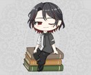 量産！本に座るSDキャラを作成します 配信者の方へ！SNSのアイコンや投稿用画像に！ イメージ8
