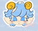 ゆるっと可愛いミニミニアイコン制作します セットでも可愛い顔のみアイコン！ イメージ1