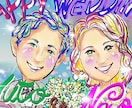 何人でも似顔絵一律5000円で描きます 結婚祝い、お祝いメッセージなど目的やご希望をお伝えください イメージ3
