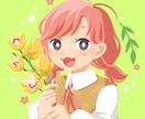アイコン用、主線なしかわいいイラスト描きます 正方形イラスト、丸型で使用した際かわいいデザインで納品します イメージ3