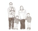 大切な思い出を、やさしい似顔絵にします 記念日も、何気ない日常も。大切なあの日の思い出を特別な1枚に イメージ2