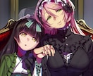 キャラクター全身【グリザイユ塗】承ります 重厚で高級感のあるリアルなライディングのイラストを制作 イメージ2