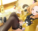 Vtuber活動/アイコン/MVなどの絵を描きます SNS・配信活動等に映える印象的なイラストをお届けします！ イメージ5