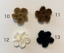 お花のヘアゴム編みます かぎ編み　ハンドメイド　ヘアゴム　キッズ　ベビー イメージ5