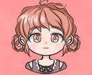 オリジナルなアイコンをすぐにお描きします 簡単なテンプレートを記入して可愛いアイコンが完成☆ イメージ5