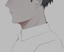 モノクロ・淡色でイラストをお描きします。ます 全身・上半身OK！シンプルな塗りで制作します。 イメージ4