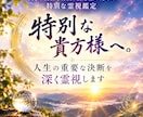 特別な貴方様へ。人生の重要な決断を深く霊視します 大きな責任を背負う貴方様のための特別な霊視鑑定 イメージ1