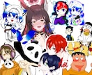 ケモノから人物までイラスト描きます SDイラストから1枚絵まで、配信や動画に合わせたイラスト制作 イメージ3